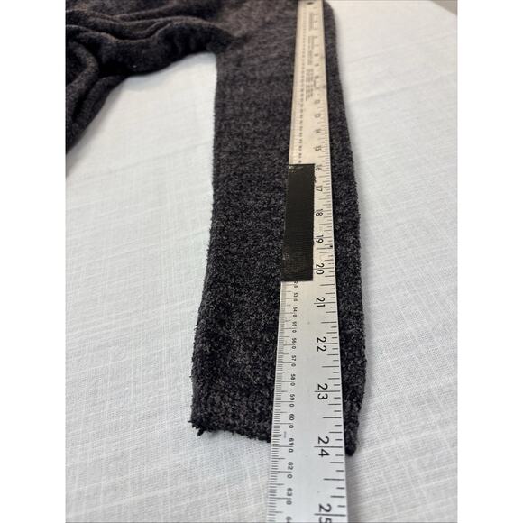 Barefoot Dreams Heather Charcoal Gray CozyChic Lite Cardigan Minimalist Hygge M - Picture 8 of 11